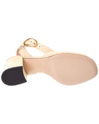 Valentino Valentino Croc-Embossed 80 Leather Sandal