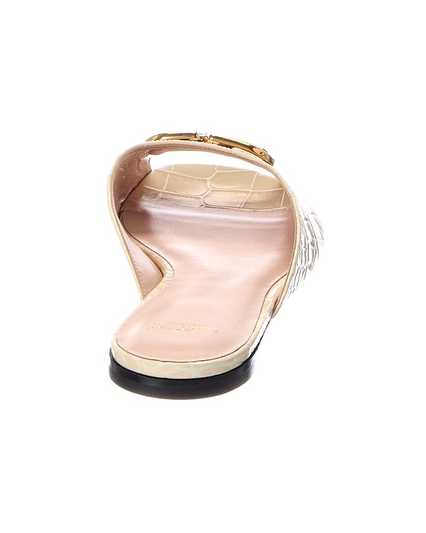 Valentino Valentino Vlogo Leather Sandal