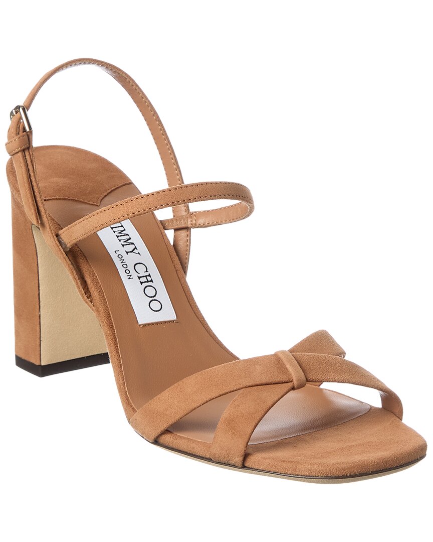Jimmy Choo Jimmy Choo Elsy 85 Suede Sandal