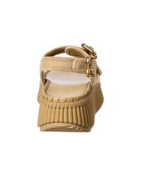 Chloé Chloé Nama Suede Wedge Sandal