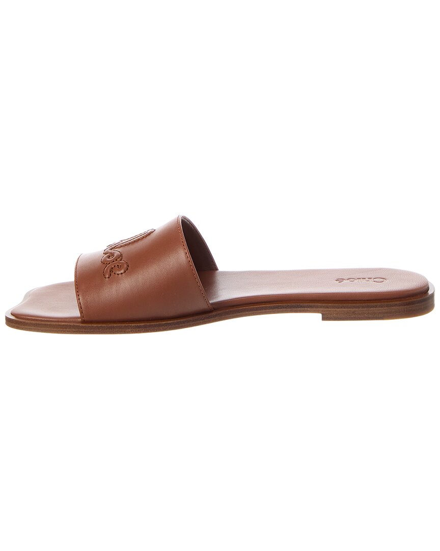 Chloé Chloé Soleil Leather Slide