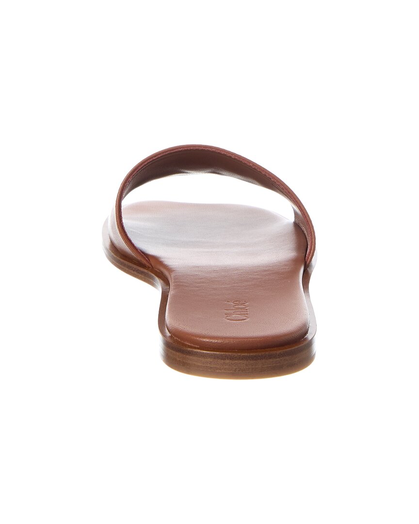 Chloé Chloé Soleil Leather Slide