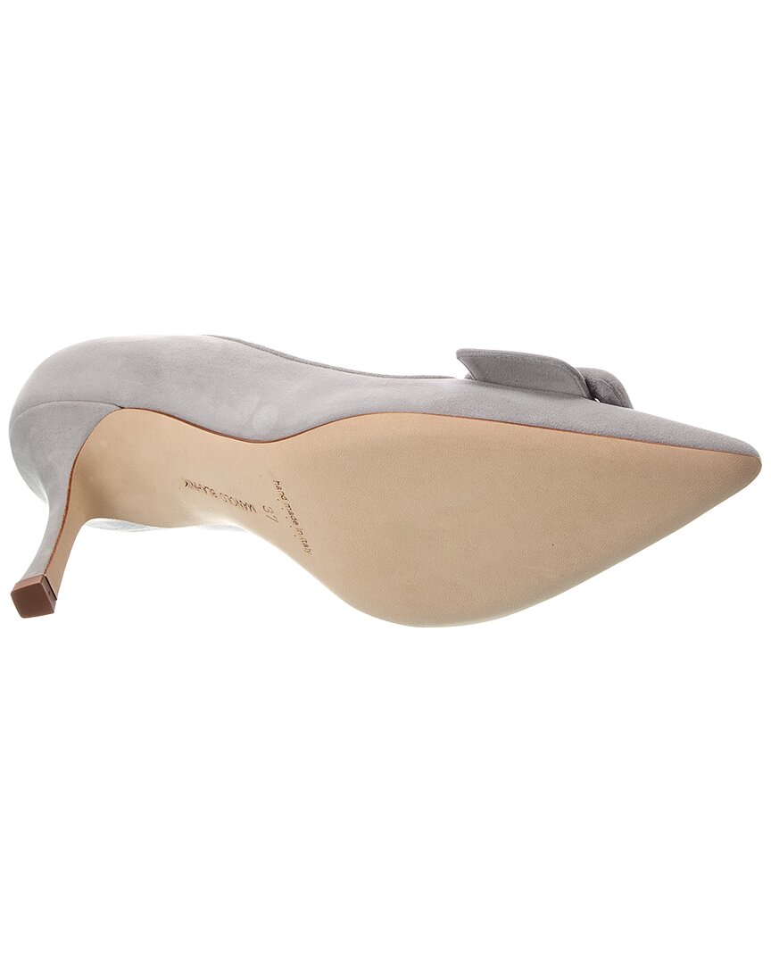 Manolo Blahnik Maysale 90 Suede Pump