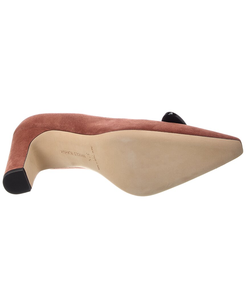 Manolo Blahnik Fenixhi 90 Suede Pump