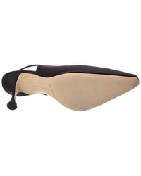 Manolo Blahnik Durbar 90 Satin Slingback Pump