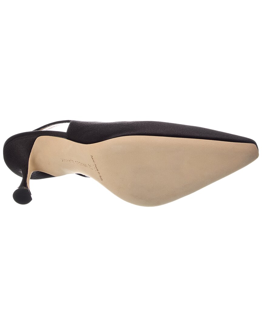 Manolo Blahnik Durbar 90 Satin Slingback Pump