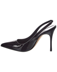 Manolo Blahnik Allura 105 Patent Slingback Pump