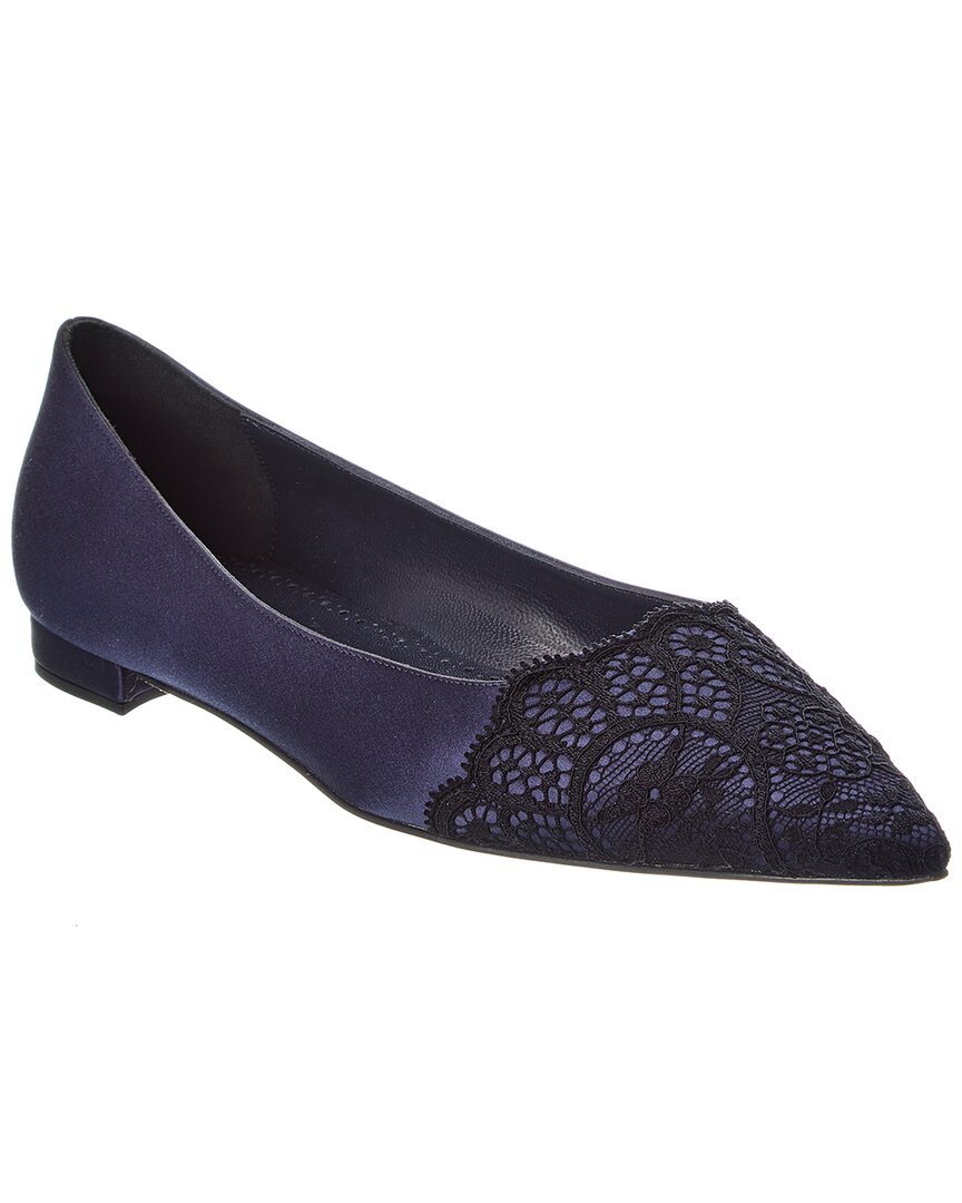 Manolo Blahnik Plankutus Satin Flat