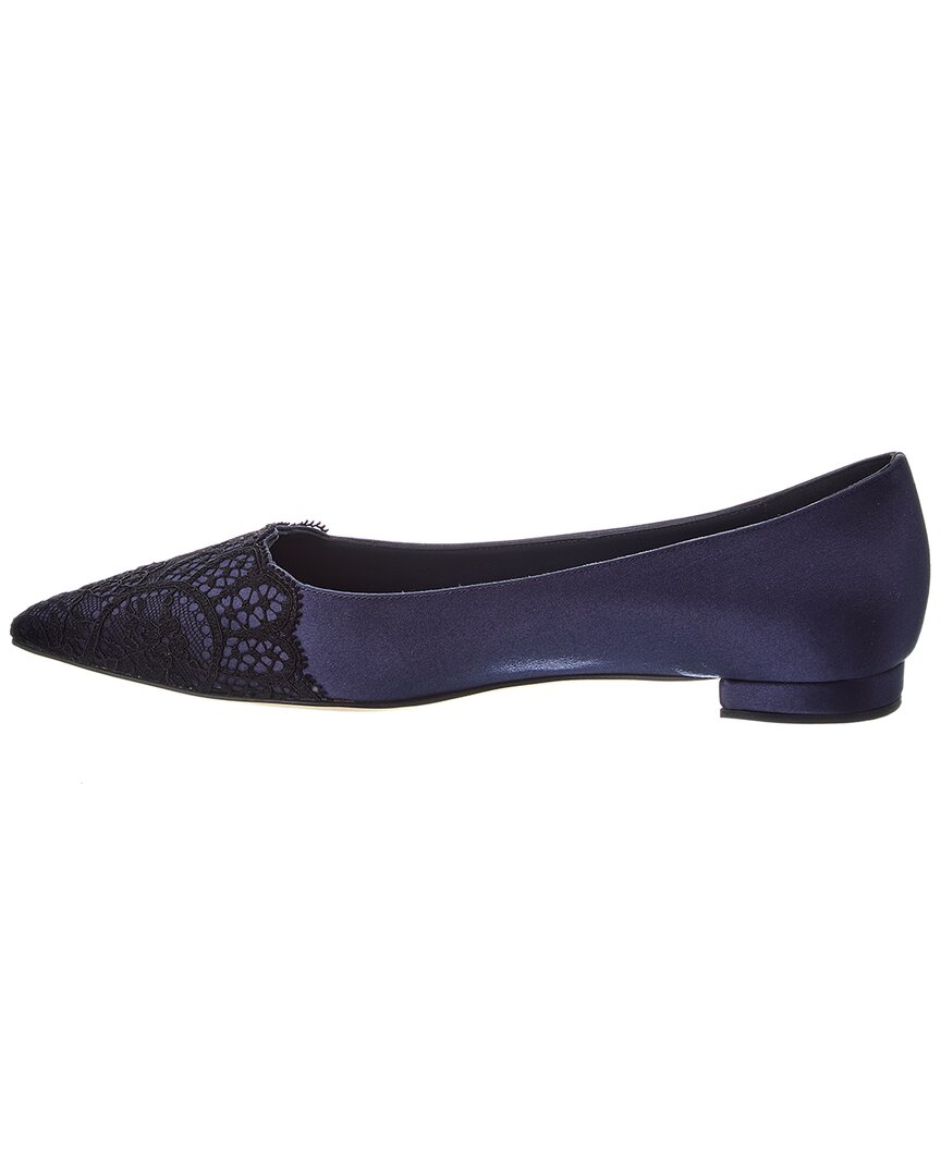 Manolo Blahnik Plankutus Satin Flat