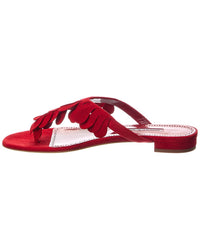 Manolo Blahnik Tamako Suede Sandal