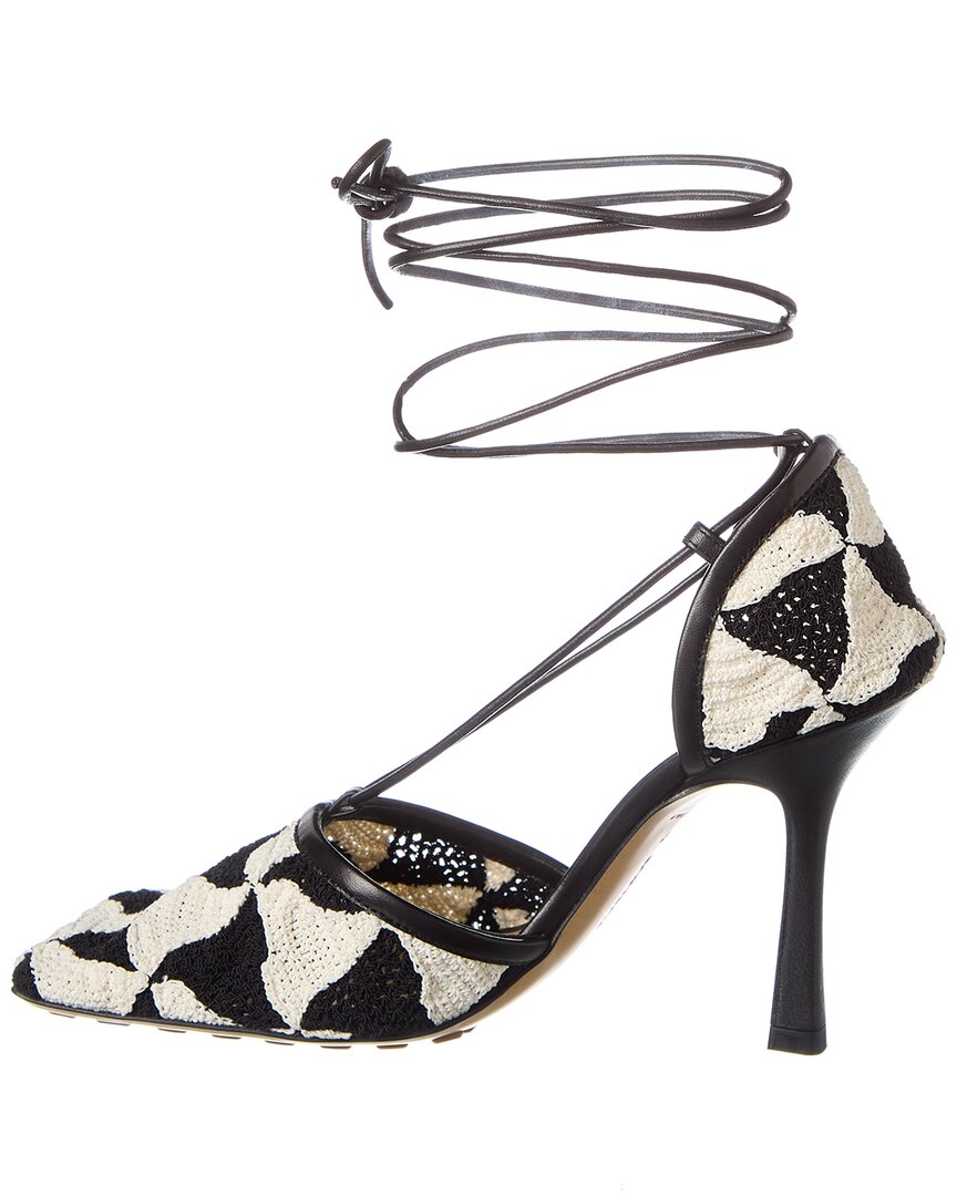 Bottega Veneta Stretch Leather-Trim Sandal