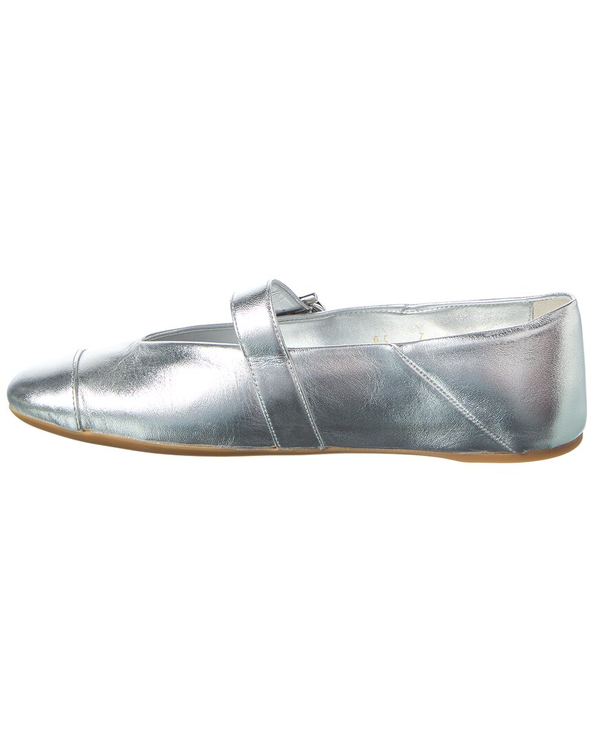 Ferragamo Gancini Leather Ballet Flat