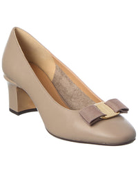 Ferragamo Vara Bow 50 Leather Pump