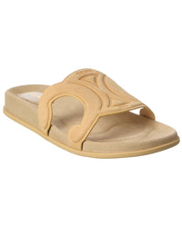 CELINE Celine Triomphe Suede Sandal