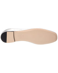 Valentino Valentino Vlogo Signature Leather Ballerina Flat