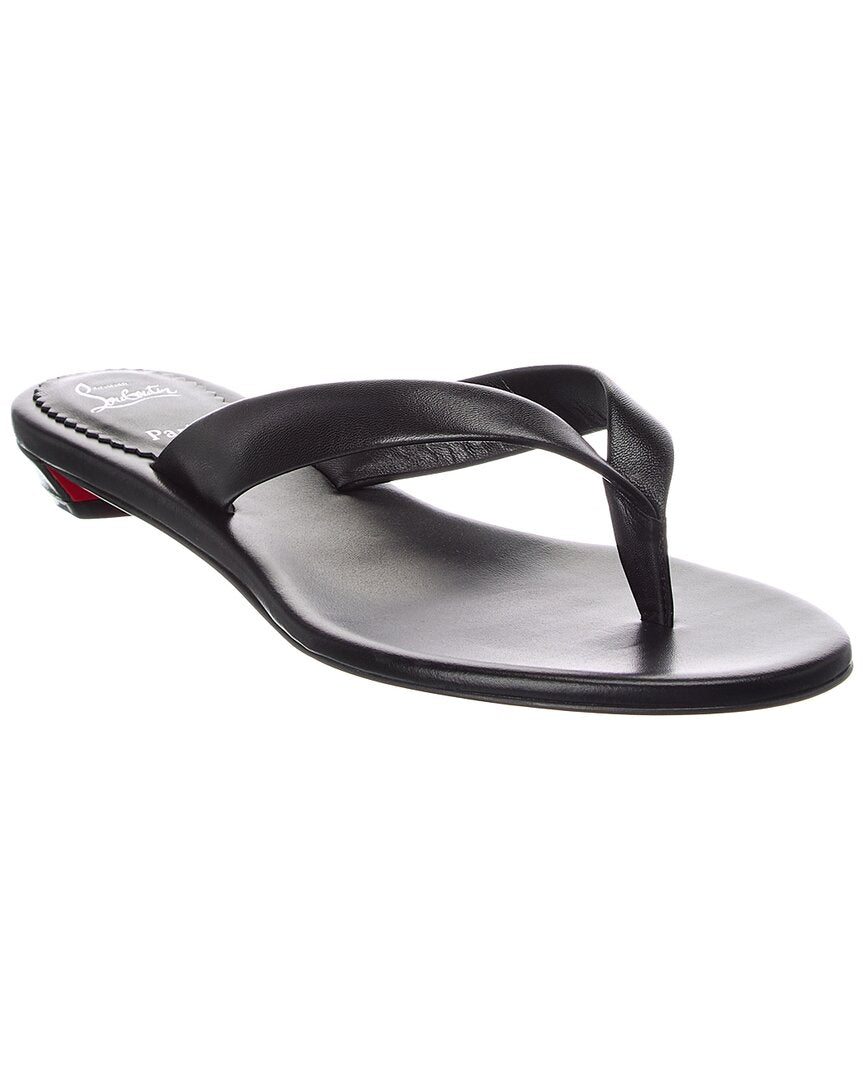 Christian Louboutin Christian Louboutin Miss Z Leather Thong Sandal