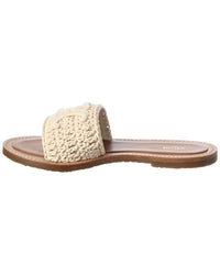 CELINE Celine Logo Leather Sandal