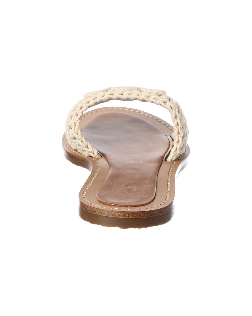 CELINE Celine Logo Leather Sandal