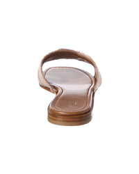 CELINE Celine Logo Leather Sandal