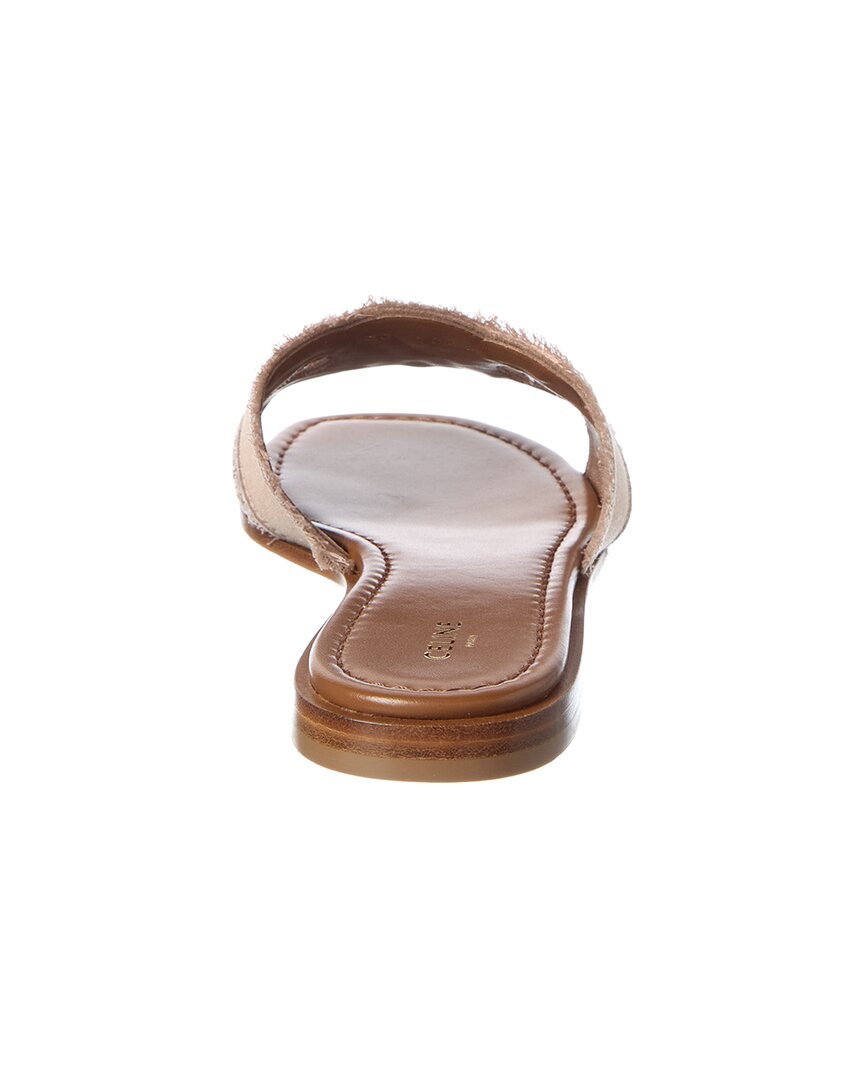 CELINE Celine Logo Leather Sandal