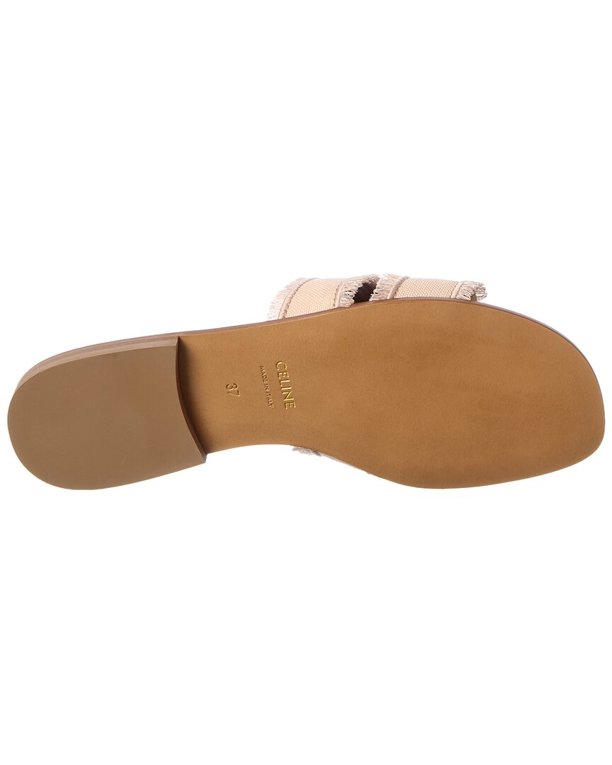 CELINE Celine Logo Leather Sandal