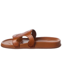 CELINE Celine Logo Leather Sandal