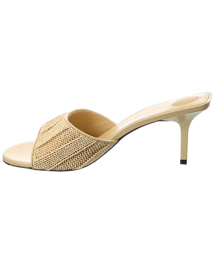 Jacquemus Jacquemus Cubisto Raffia & Leather Mule