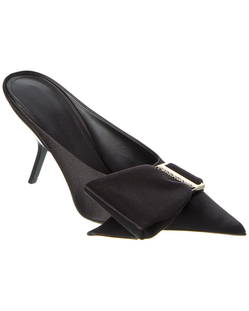 Ferragamo Asymmetric Bow Satin Pump