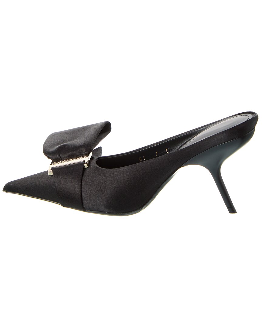 Ferragamo Asymmetric Bow Satin Pump