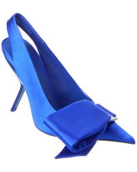 Ferragamo Erica Satin Slingback Pump 6.5 Blue