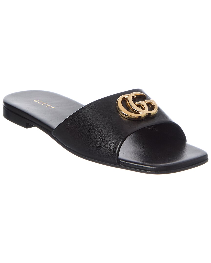 Gucci Gucci Double G Leather Sandal
