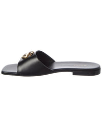 Gucci Gucci Double G Leather Sandal