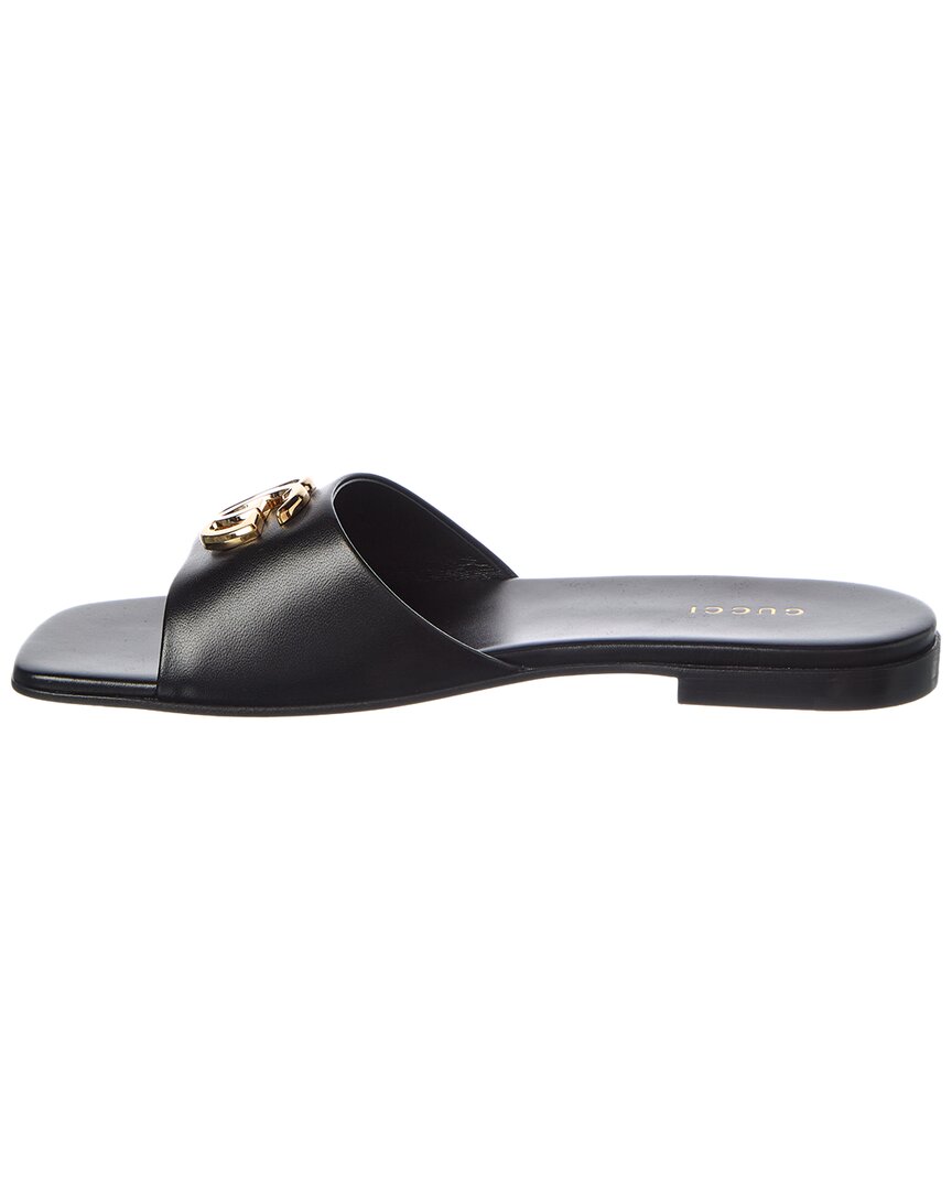 Gucci Gucci Double G Leather Sandal