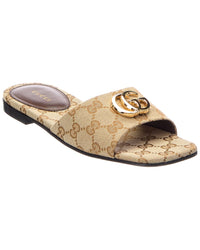 Gucci Gucci Gg Canvas Sandal