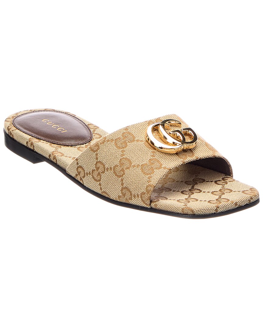 Gucci Gucci Gg Canvas Sandal