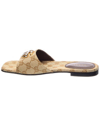 Gucci Gucci Gg Canvas Sandal