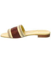 Gucci Gucci Web Canvas & Leather Sandal