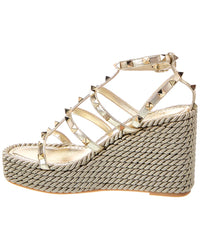 Valentino Caged Rockstud Leather Sandal
