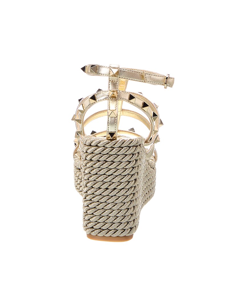 Valentino Caged Rockstud Leather Sandal