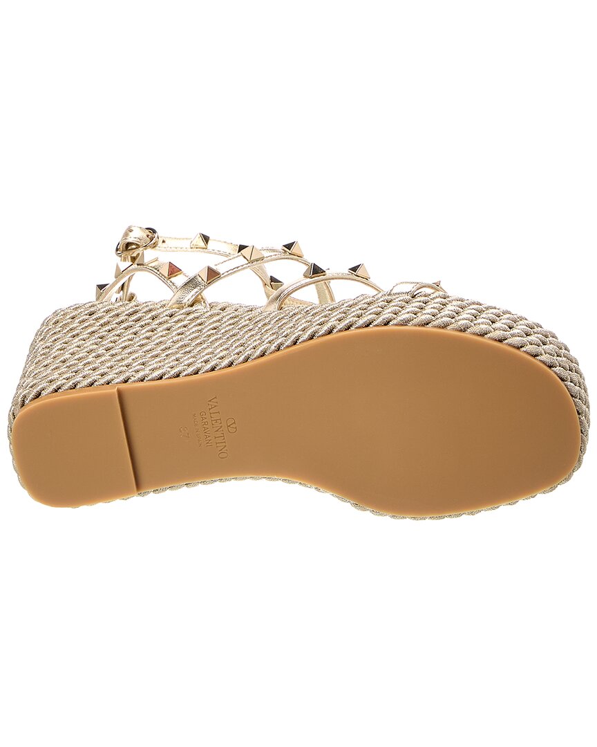 Valentino Caged Rockstud Leather Sandal
