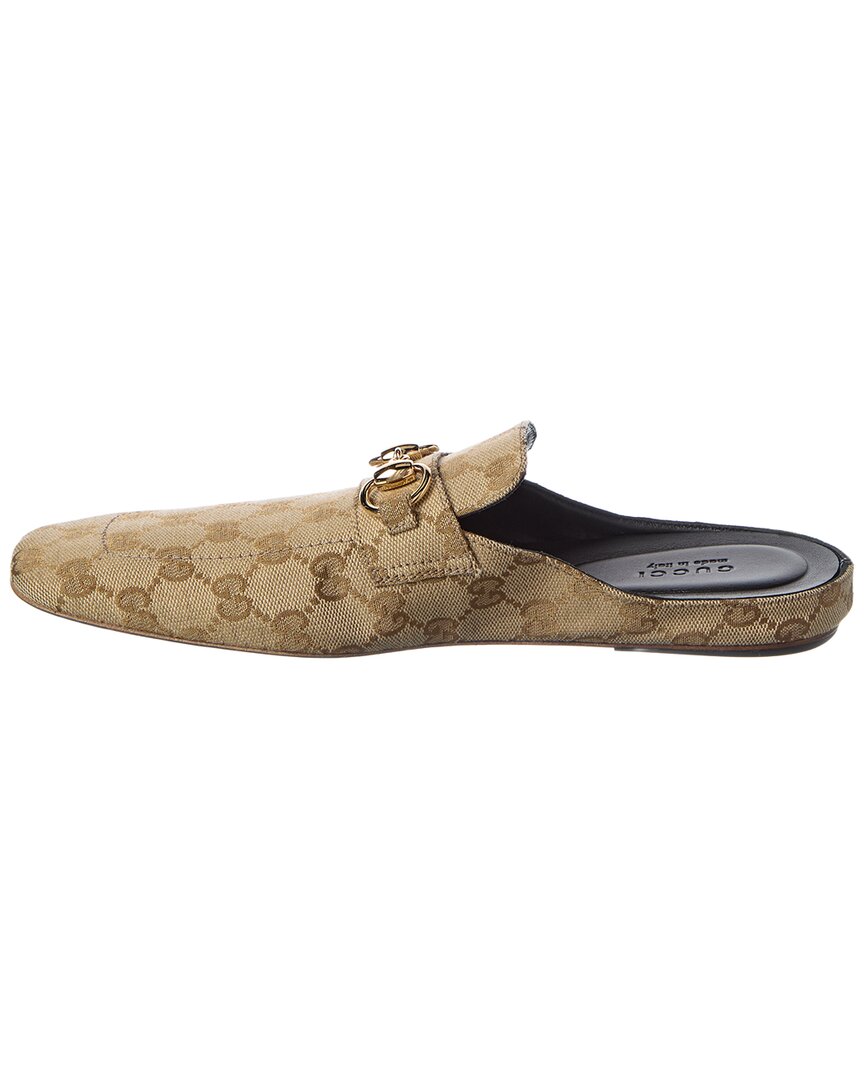 Gucci Gucci Ragazzo Canvas & Leather Mule