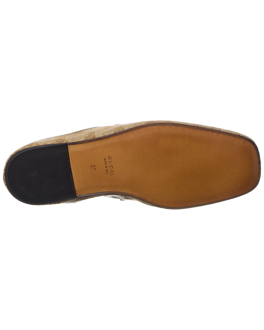 Gucci Gucci Ragazzo Canvas & Leather Mule