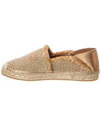 Jimmy Choo Jimmy Choo Avi Cotton & Leather Flat