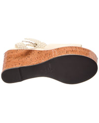 Jimmy Choo Jimmy Choo Jori 100 Leather Wedge Sandal