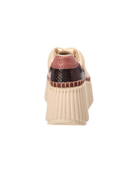 Chloé Chloé Nama Leather Wedge Sneaker