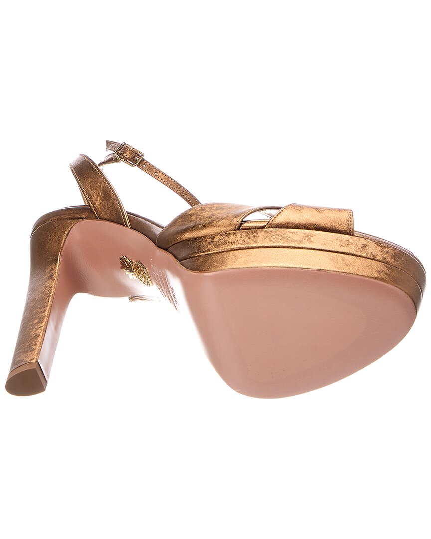 Aquazzura Aquazzura Divine Plateau 130 Leather Platform Sandal