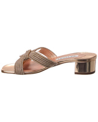 Aquazzura Crystal Muse 35 Leather Sandal
