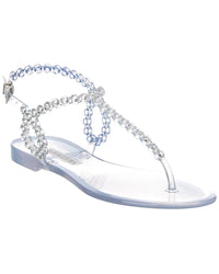 Aquazzura Aquazzura Almost Bare Crystal Jelly Sandal
