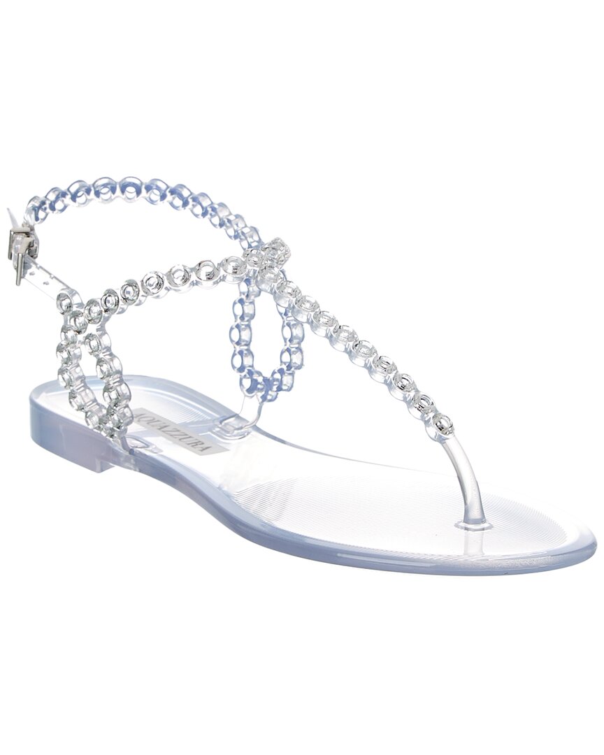 Aquazzura Aquazzura Almost Bare Crystal Jelly Sandal
