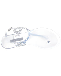 Aquazzura Aquazzura Almost Bare Crystal Jelly Sandal